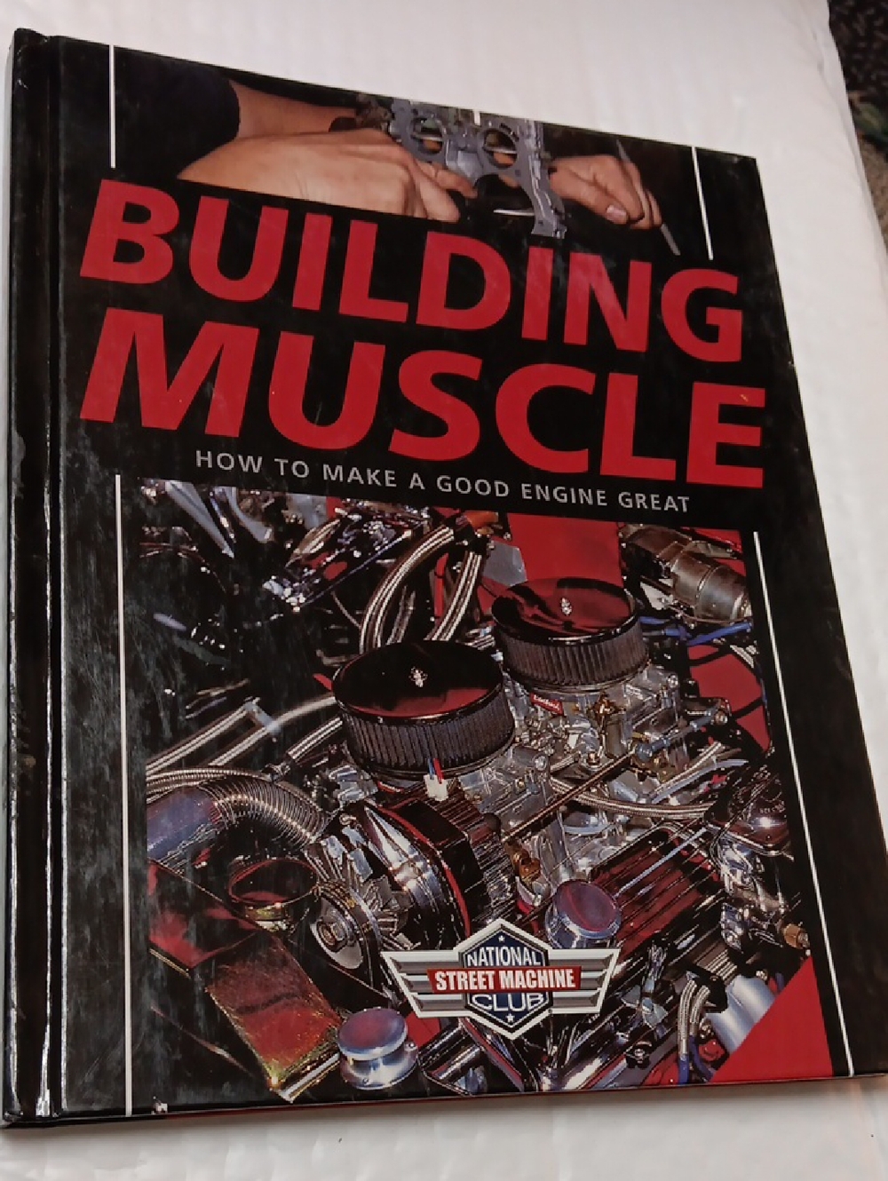 Building Muscle - Black and Red Coffee Table Book by